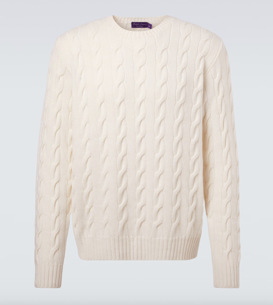 Ralph Lauren Purple Lable Cable-Knit Sweater Men's Gift Guide